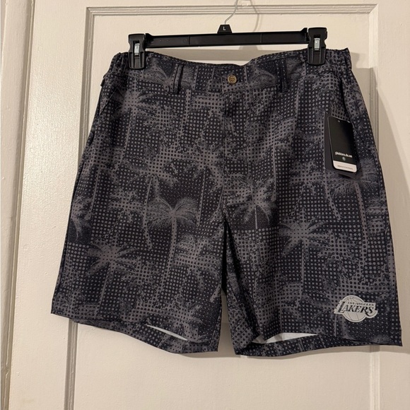 Lakers Palm Tree Shorts NWT large - Picture 1 of 4